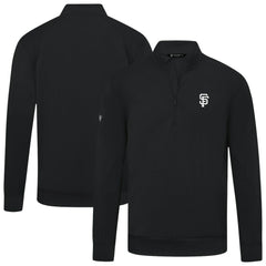 San Francisco Giants Levelwear Upright Insignia Tri-Blend Quarter-Zip Pullover - MLB Pullover