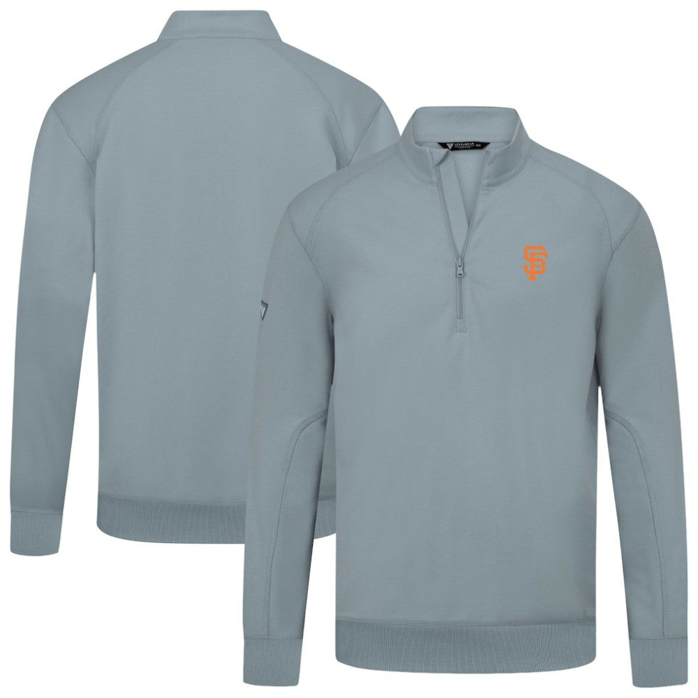 San Francisco Giants Levelwear Upright Insignia Tri-Blend Quarter-Zip Pullover - MLB Pullover