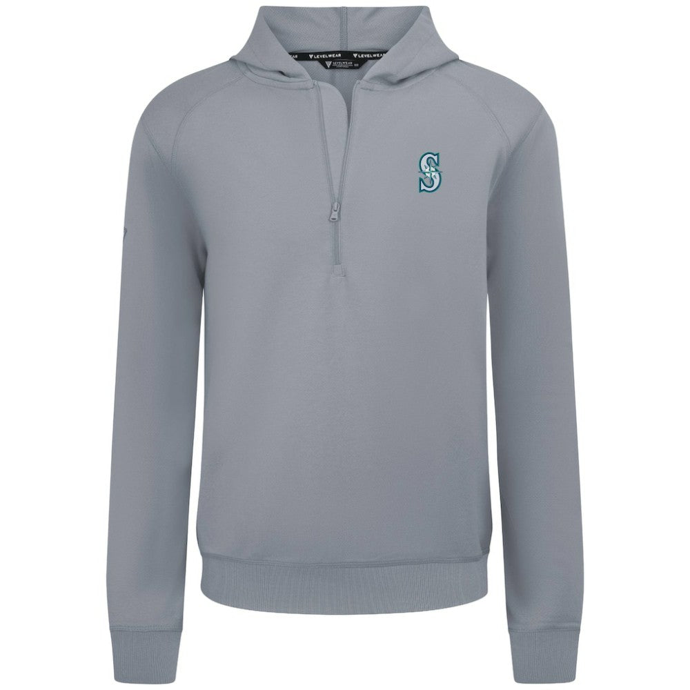 Seattle Mariners Levelwear Technic Insignia Quarter-Zip Hoodie - MLB Hoodies
