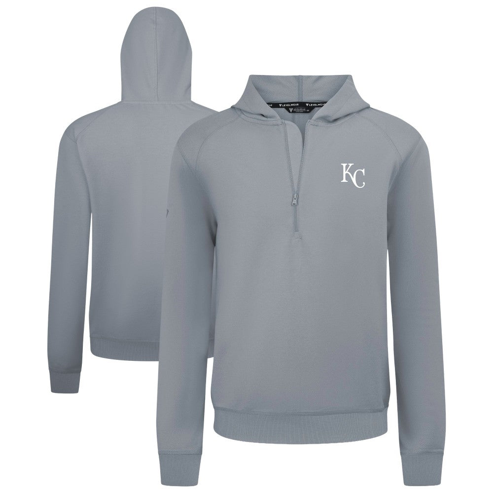 Kansas City Royals Levelwear Technic Insignia Quarter-Zip Hoodie - MLB Hoodies