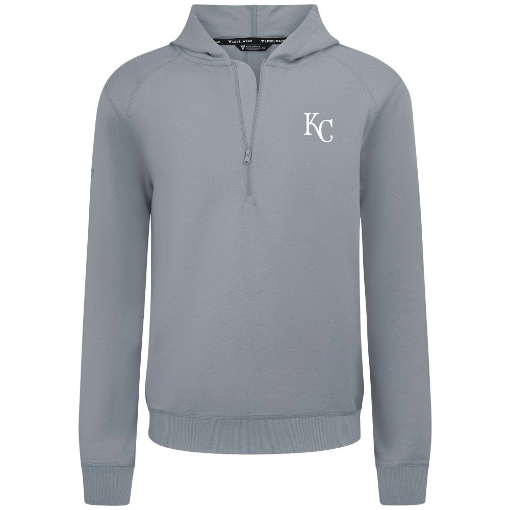 Kansas City Royals Levelwear Technic Insignia Quarter-Zip Hoodie - MLB Hoodies
