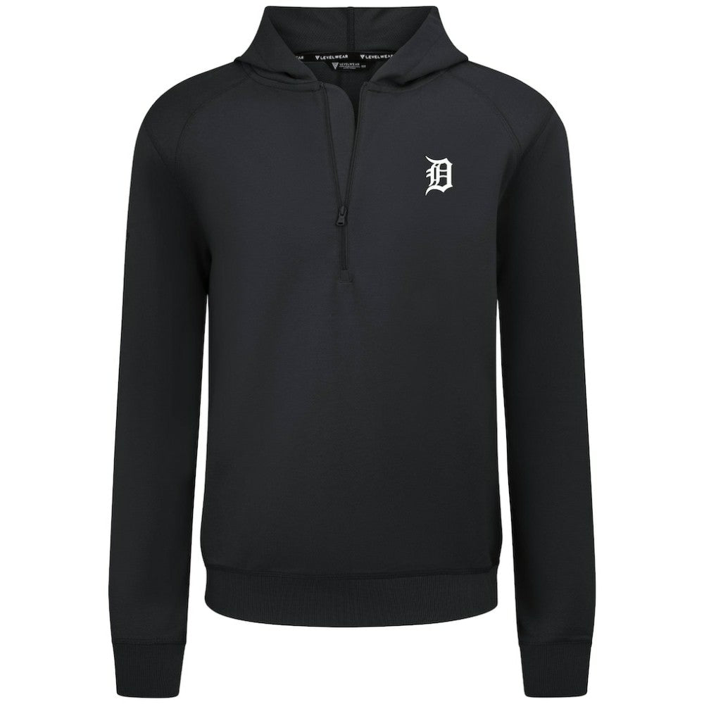 Detroit Tigers Levelwear Technic Insignia Quarter-Zip Hoodie - MLB Hoodies