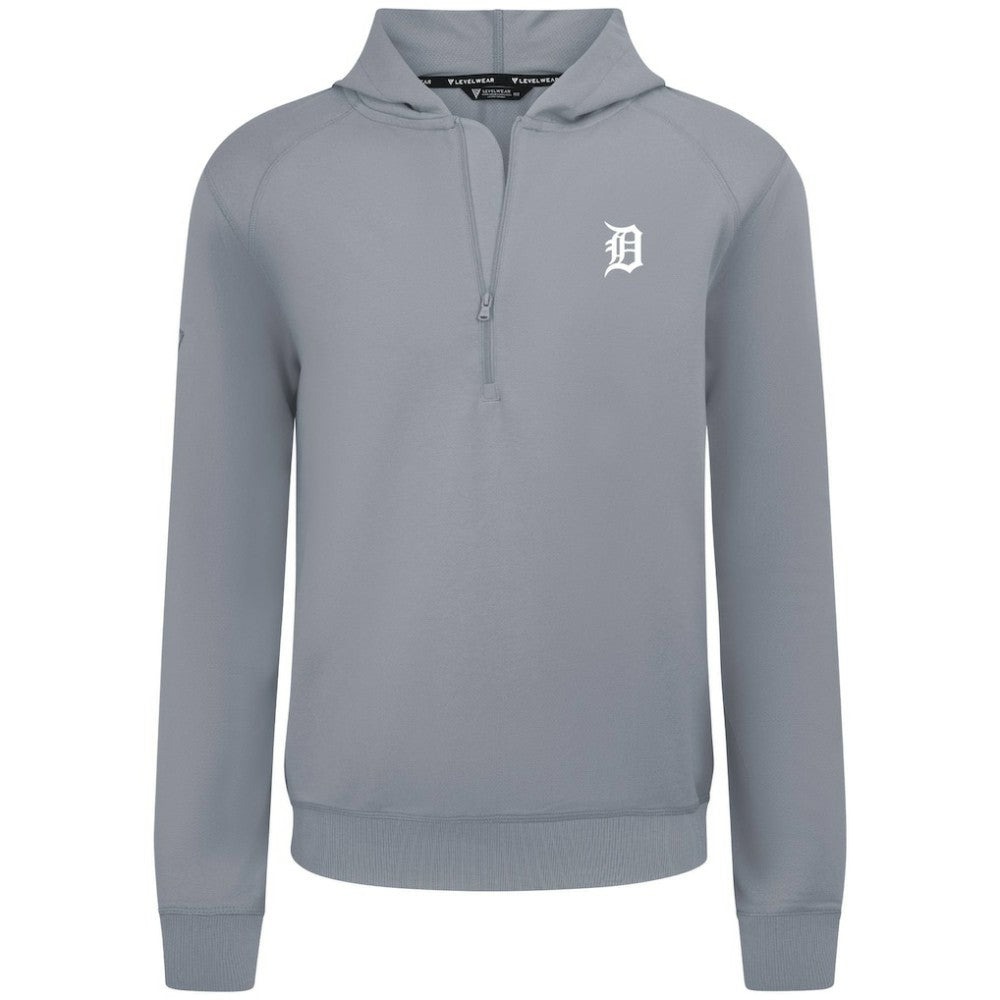 Detroit Tigers Levelwear Technic Insignia Quarter-Zip Hoodie - MLB Hoodies