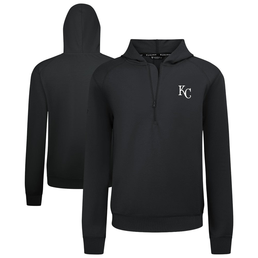 Kansas City Royals Levelwear Technic Insignia Quarter-Zip Hoodie - MLB Hoodies