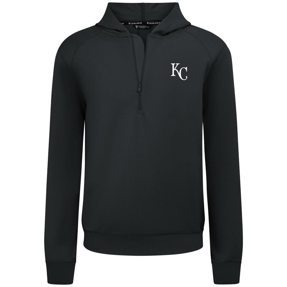 Kansas City Royals Levelwear Technic Insignia Quarter-Zip Hoodie - MLB Hoodies
