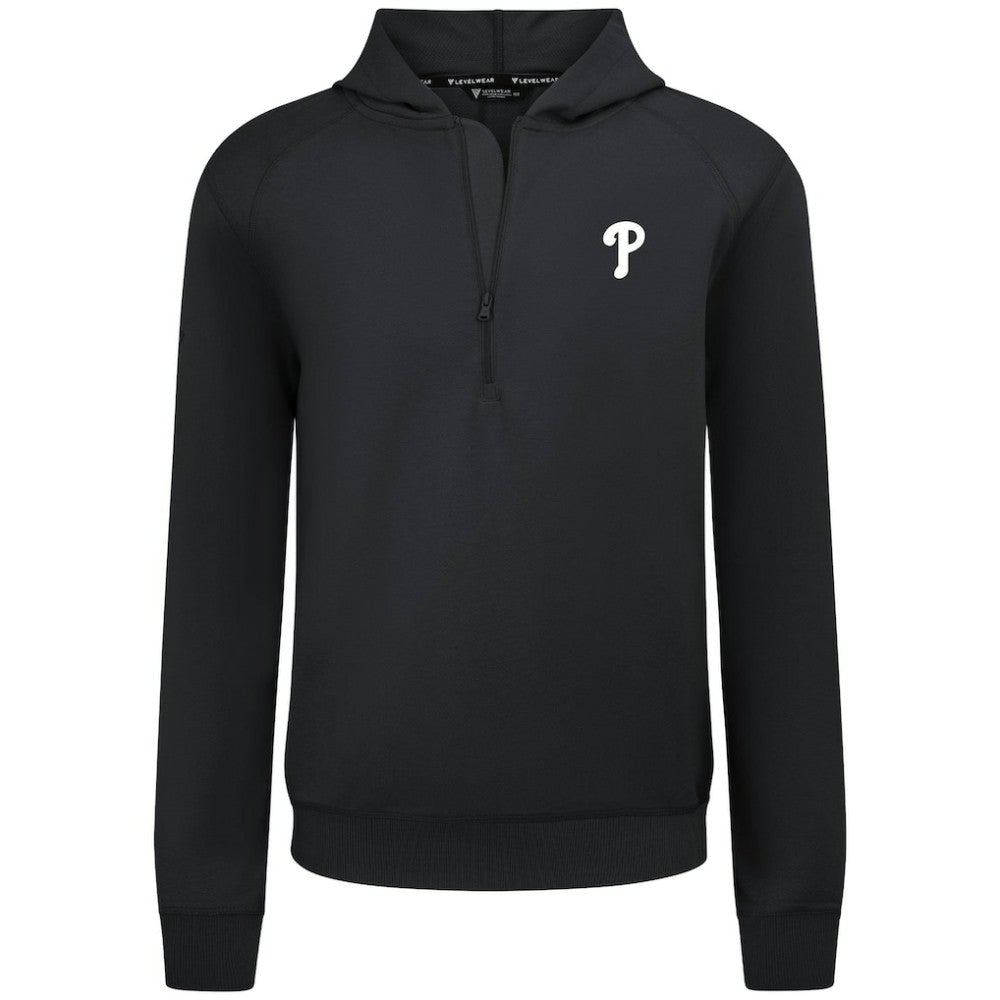 Philadelphia Phillies Levelwear Technic Insignia Quarter-Zip Hoodie - MLB Hoodies