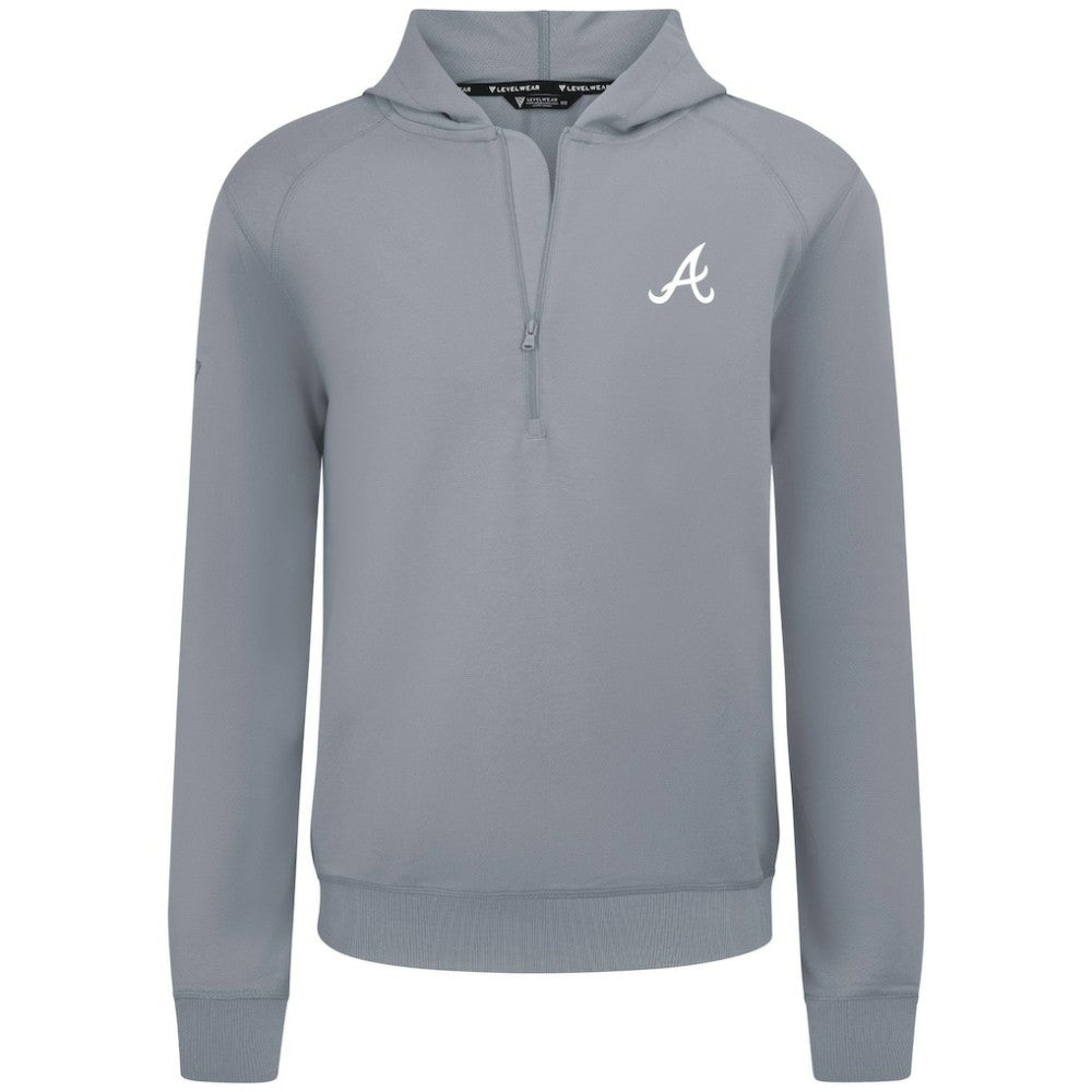 Atlanta Braves Levelwear Technic Insignia Quarter-Zip Hoodie - MLB Hoodies