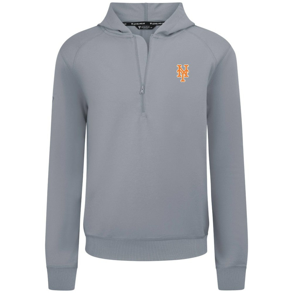 New York Mets Levelwear Technic Insignia Quarter-Zip Hoodie - MLB Hoodies