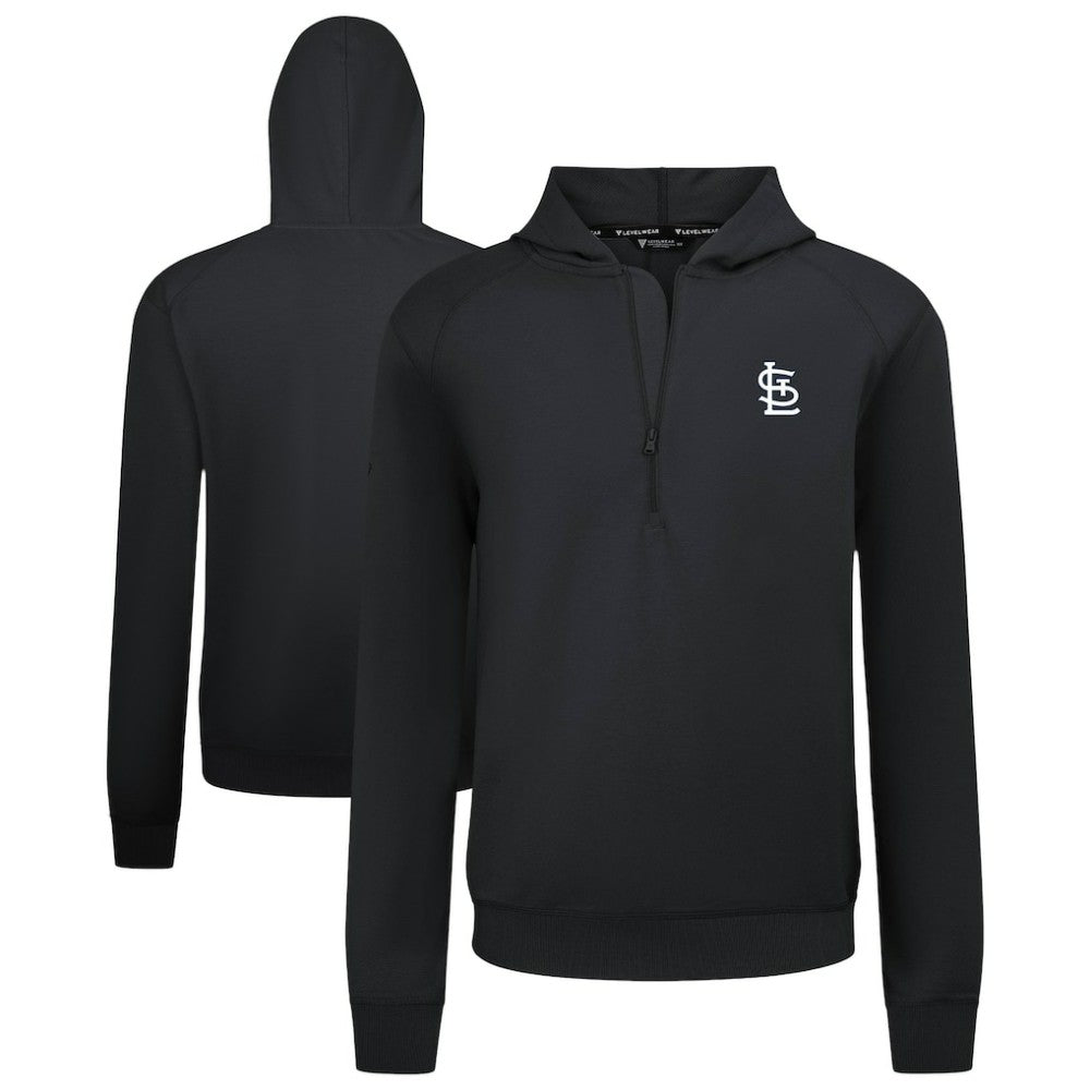 St. Louis Cardinals Levelwear Technic Insignia Quarter-Zip Hoodie - MLB Hoodies