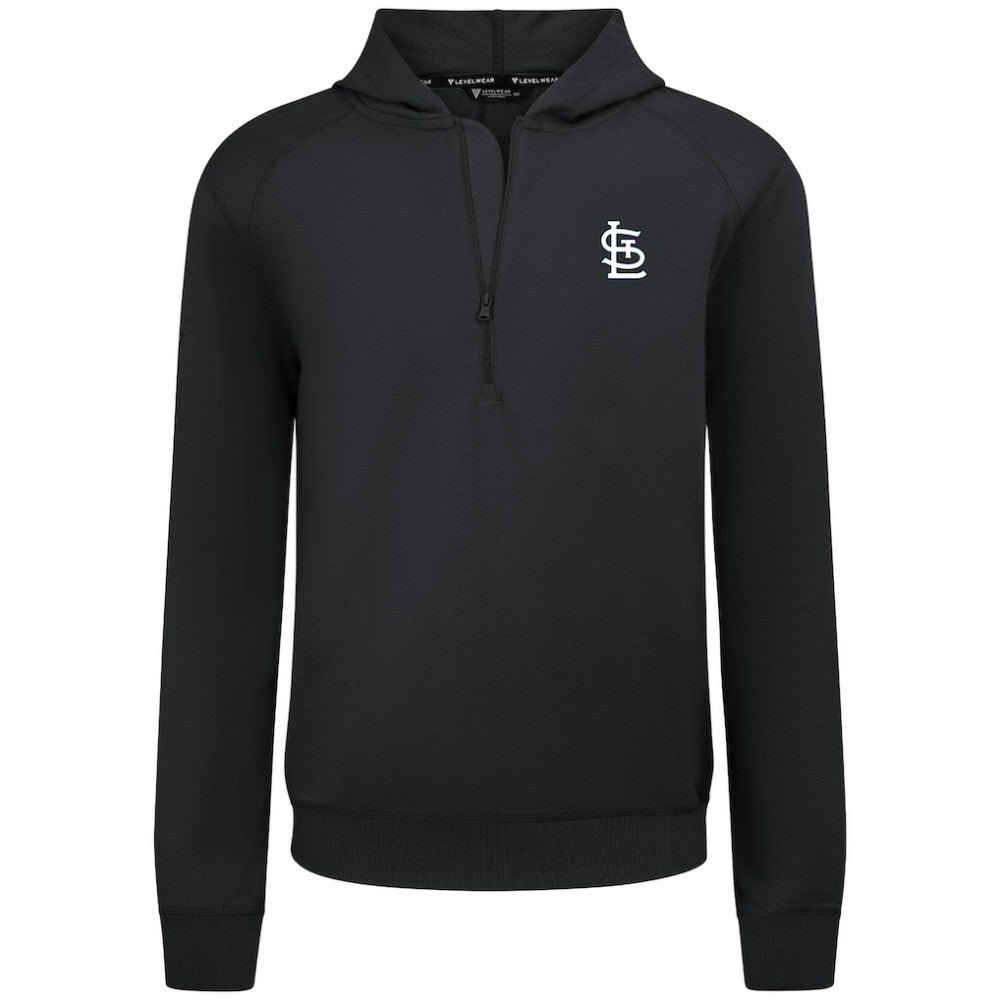 St. Louis Cardinals Levelwear Technic Insignia Quarter-Zip Hoodie - MLB Hoodies