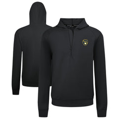 Milwaukee Brewers Levelwear Technic Insignia Quarter-Zip Hoodie - MLB Hoodies