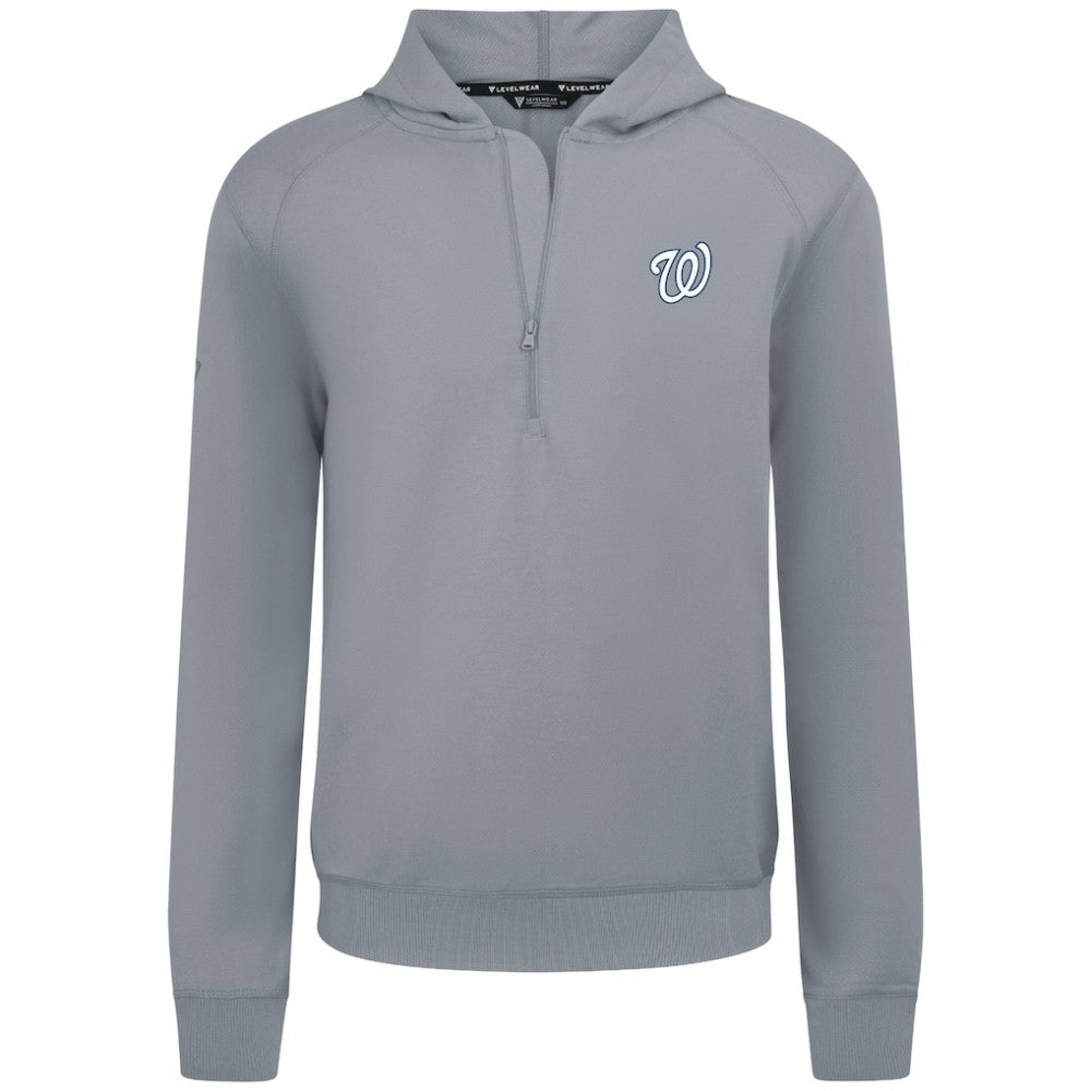 Washington Nationals Levelwear Technic Insignia Quarter-Zip Hoodie - MLB Hoodies
