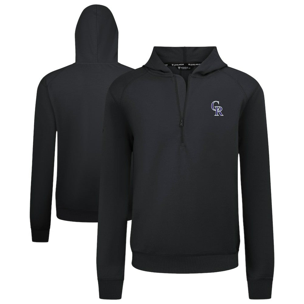 Colorado Rockies Levelwear Technic Insignia Quarter-Zip Hoodie - MLB Hoodies