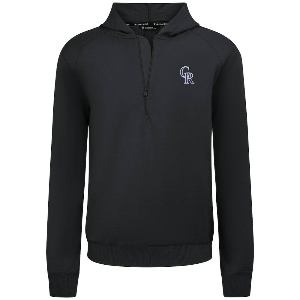 Colorado Rockies Levelwear Technic Insignia Quarter-Zip Hoodie - MLB Hoodies