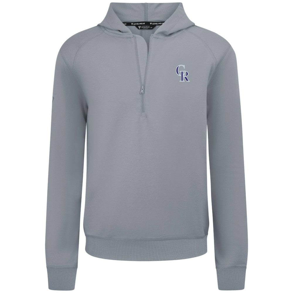 Colorado Rockies Levelwear Technic Insignia Quarter-Zip Hoodie - MLB Hoodies