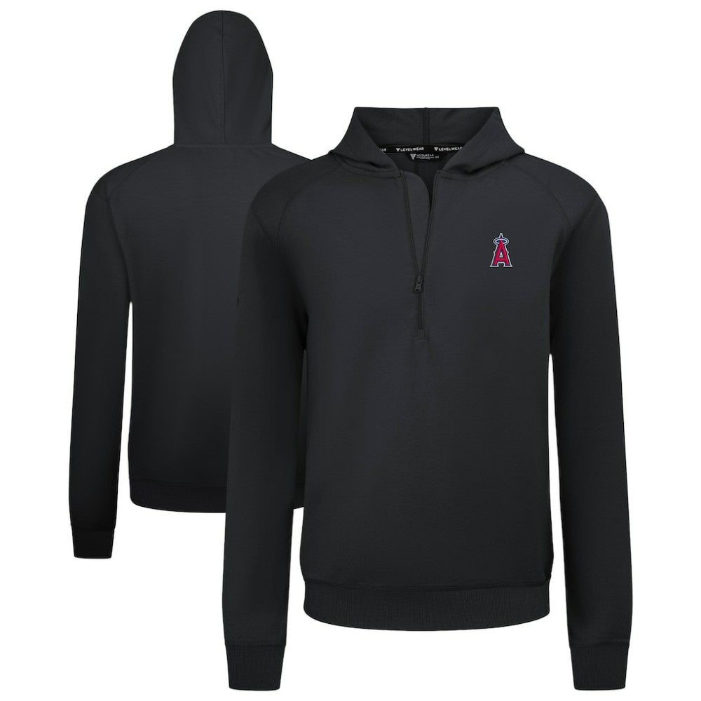 Los Angeles Angels Levelwear Technic Insignia Quarter-Zip Hoodie - MLB Hoodies