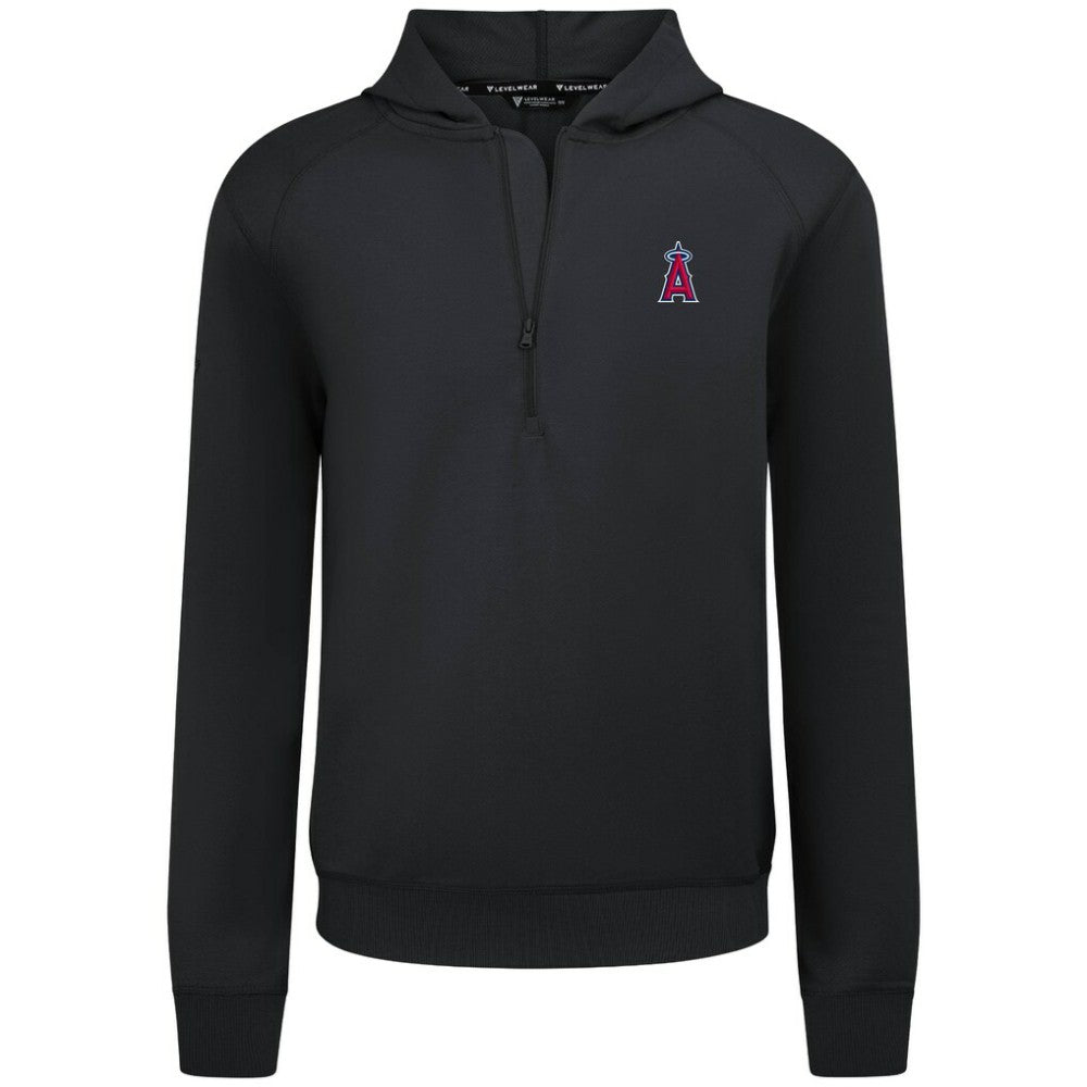 Los Angeles Angels Levelwear Technic Insignia Quarter-Zip Hoodie - MLB Hoodies