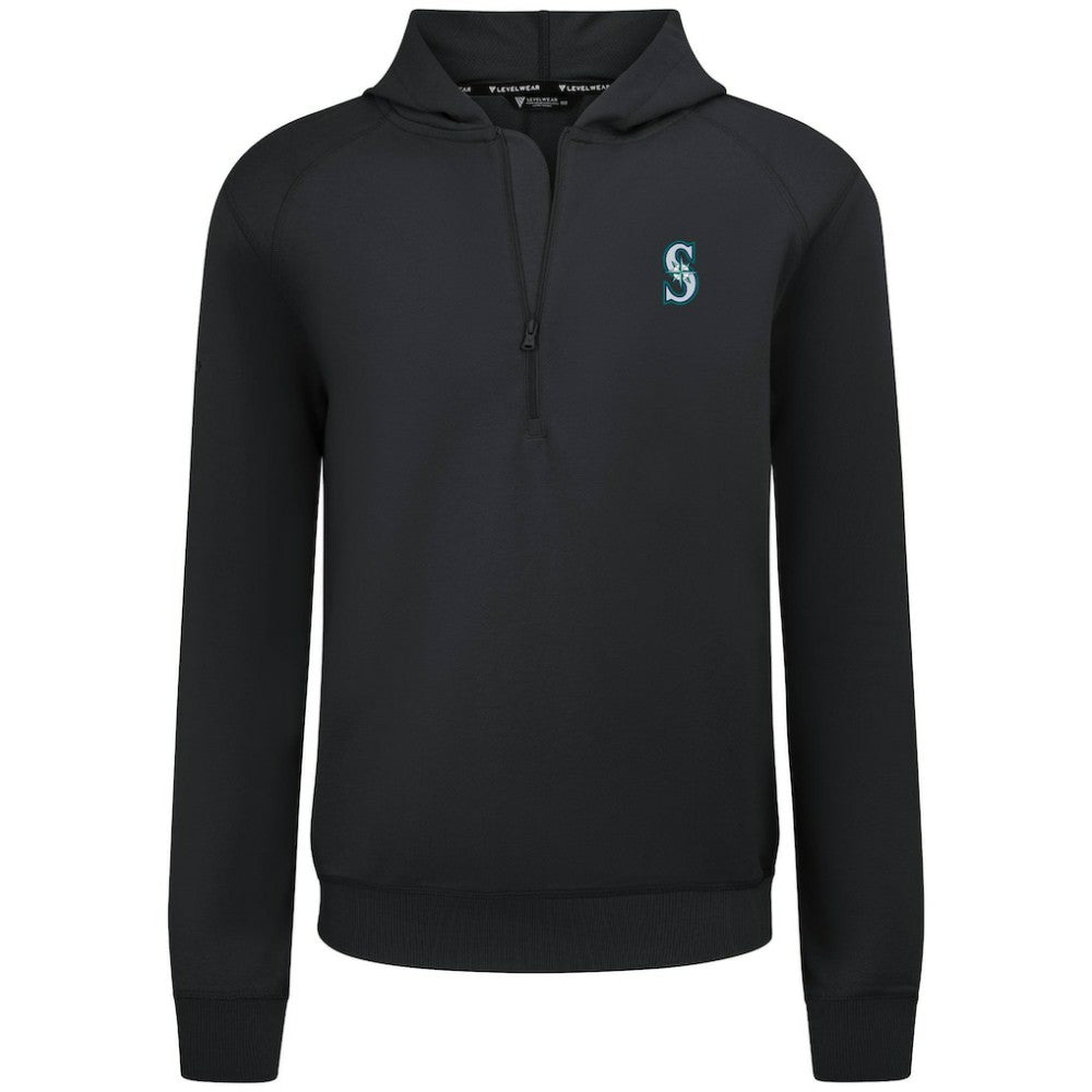 Seattle Mariners Levelwear Technic Insignia Quarter-Zip Hoodie - MLB Hoodies