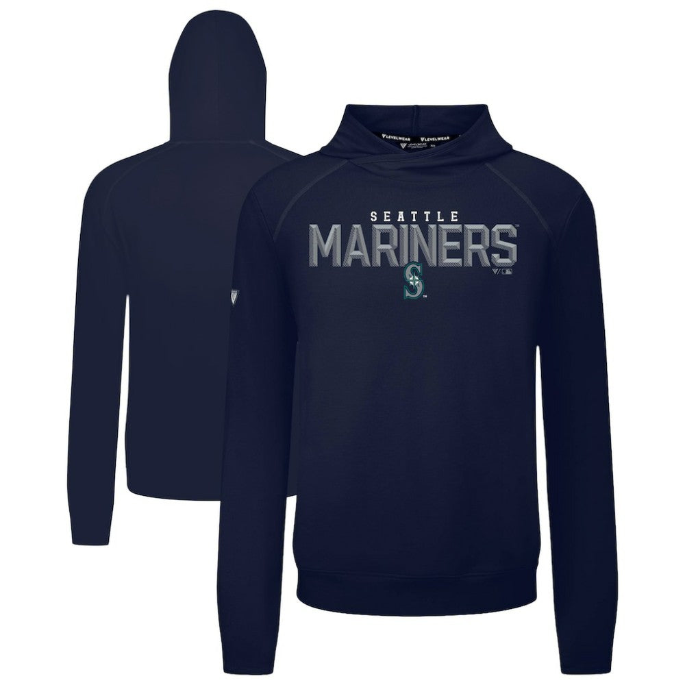 Seattle Mariners Levelwear Mandate Carve Tri-Blend Hoodie - MLB Hoodies