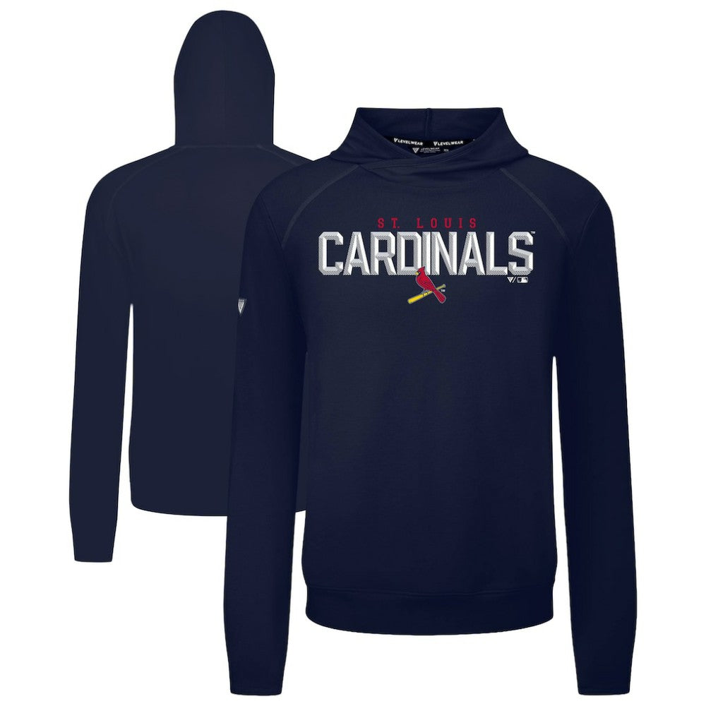 St. Louis Cardinals Levelwear Mandate Carve Tri-Blend Hoodie - MLB Hoodies