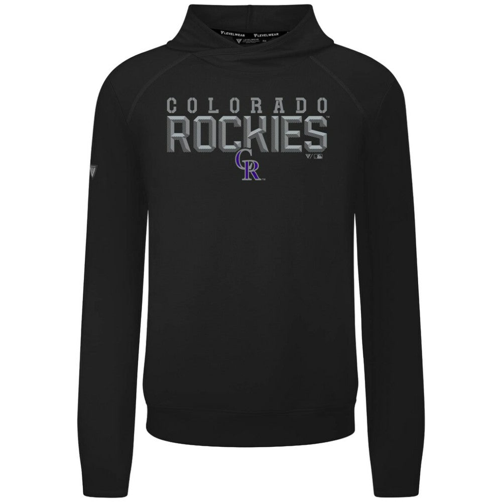 Colorado Rockies Levelwear Mandate Carve Tri-Blend Hoodie - MLB Hoodies