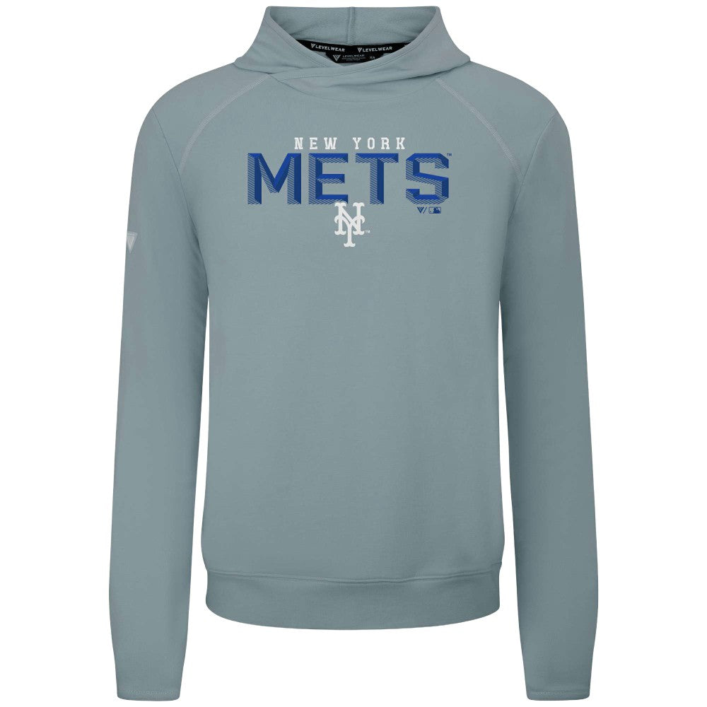 New York Mets Levelwear Mandate Carve Tri-Blend Hoodie - MLB Hoodies