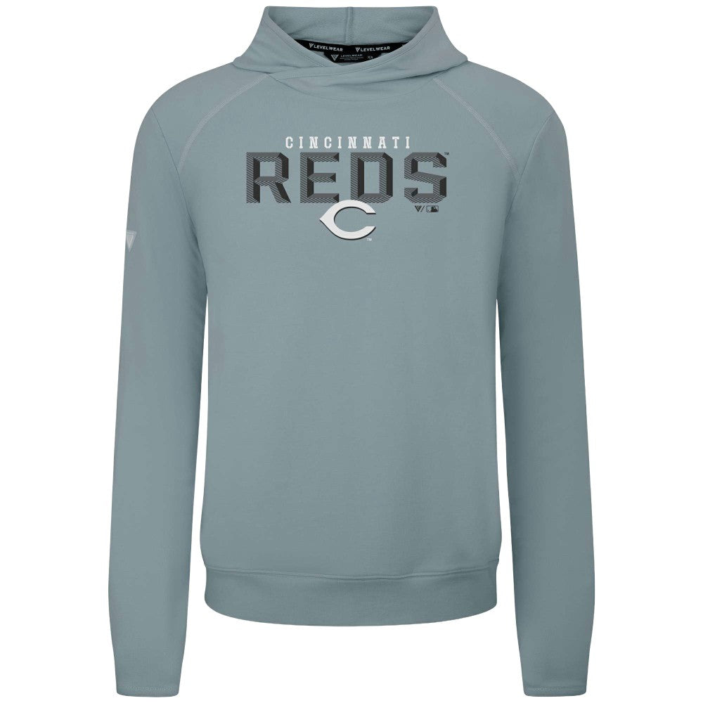 Cincinnati Reds Levelwear Mandate Carve Tri-Blend Hoodie - MLB Hoodies