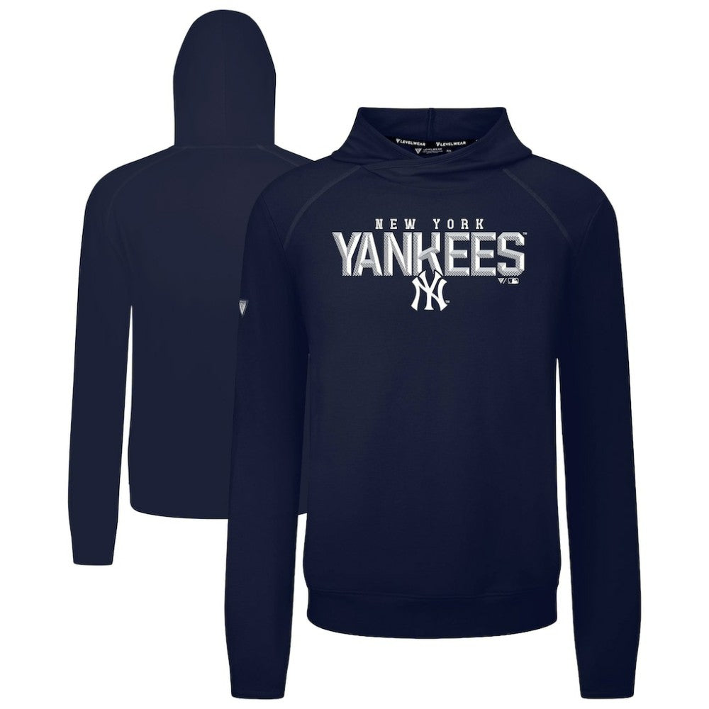 New York Yankees Levelwear Mandate Carve Tri-Blend Hoodie - MLB Hoodies