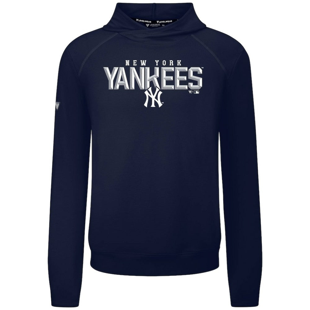 New York Yankees Levelwear Mandate Carve Tri-Blend Hoodie - MLB Hoodies