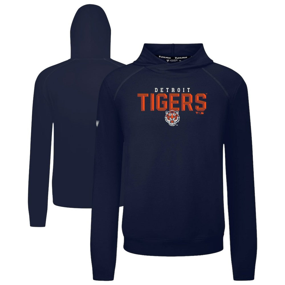 Detroit Tigers Levelwear Mandate Carve Tri-Blend Hoodie - MLB Hoodies