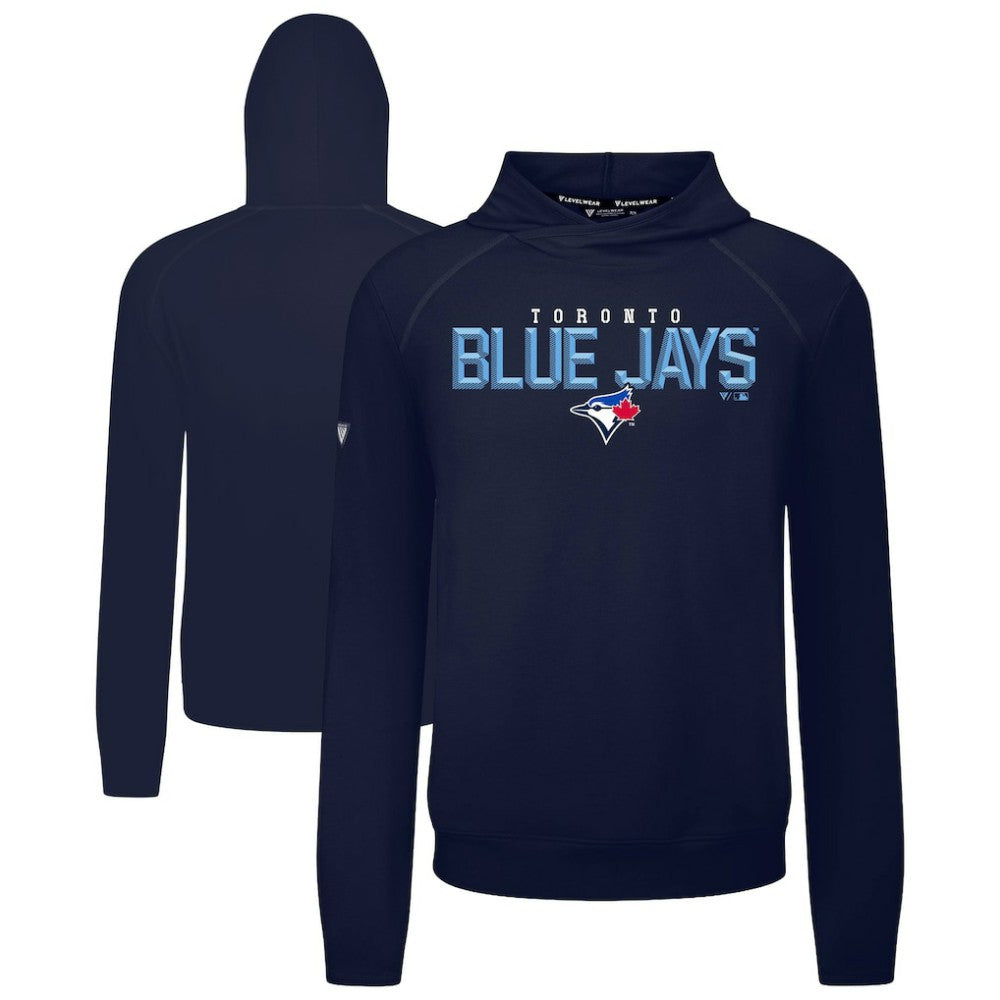 Toronto Blue Jays Levelwear Mandate Carve Tri-Blend Hoodie - MLB Hoodies