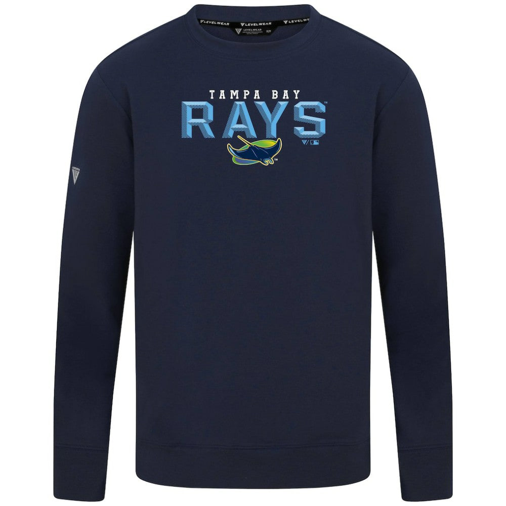 Tampa Bay Rays Levelwear Mandate Carve Tri-Blend Sweatshirt - MLB Sweatshirts