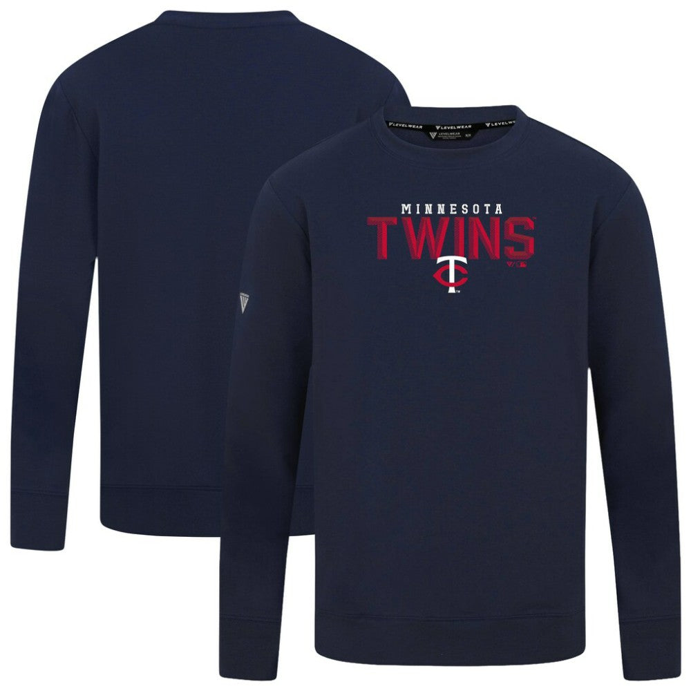 Minnesota Twins Levelwear Mandate Carve Tri-Blend Sweatshirt - MLB Sweatshirts