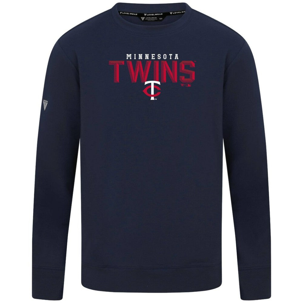 Minnesota Twins Levelwear Mandate Carve Tri-Blend Sweatshirt - MLB Sweatshirts