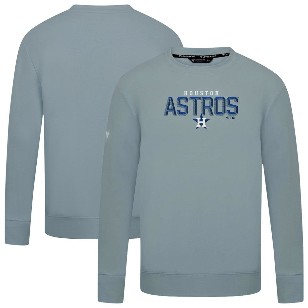 Houston Astros Levelwear Mandate Carve Tri-Blend Sweatshirt - MLB Sweatshirts