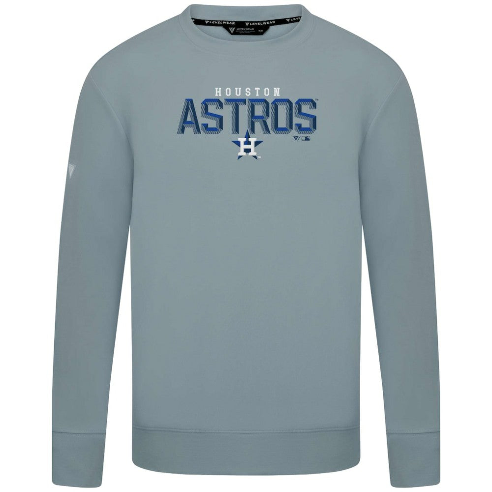 Houston Astros Levelwear Mandate Carve Tri-Blend Sweatshirt - MLB Sweatshirts