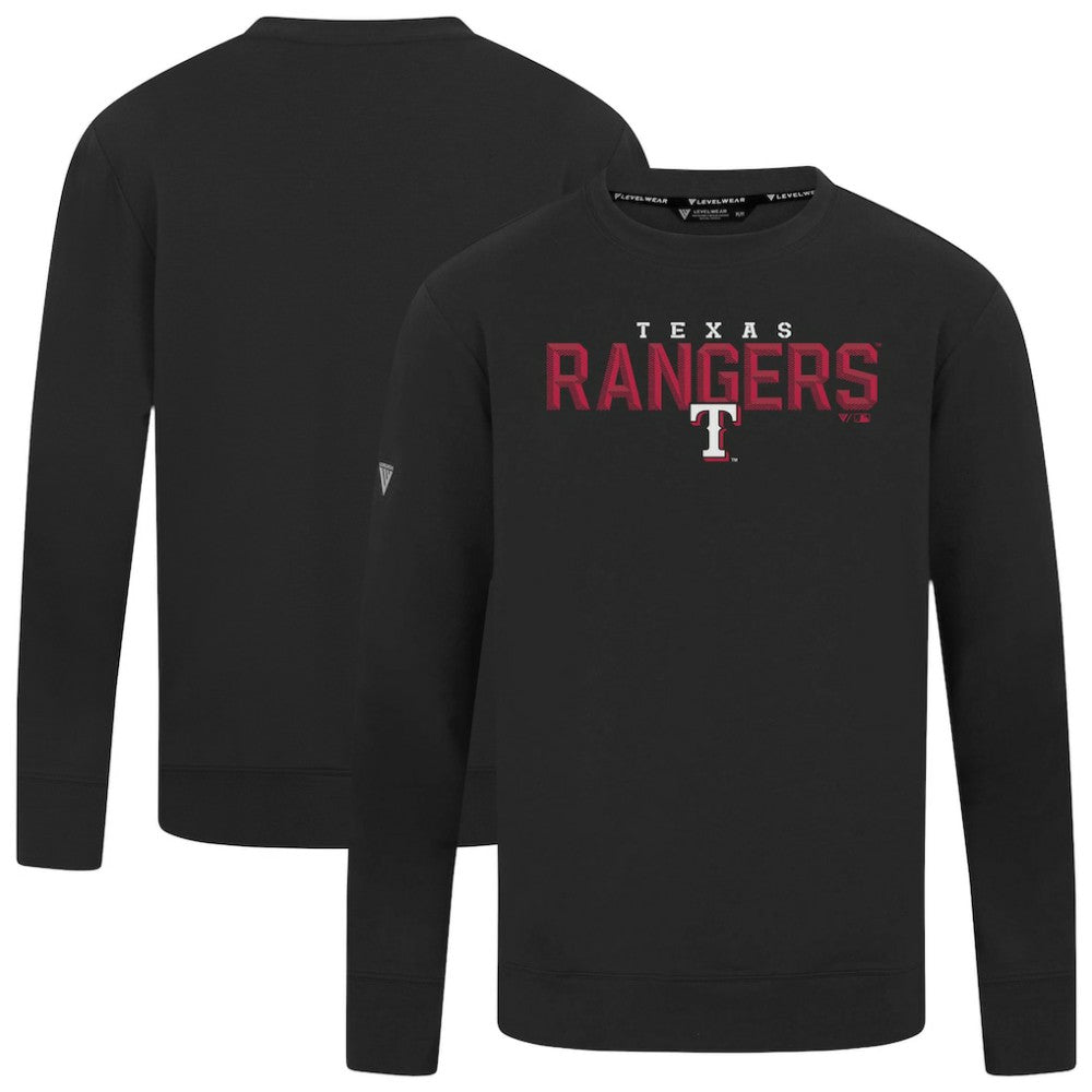 Texas Rangers Levelwear Mandate Carve Tri-Blend Sweatshirt - MLB Sweatshirts
