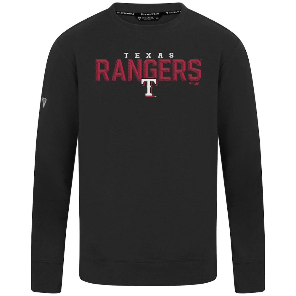 Texas Rangers Levelwear Mandate Carve Tri-Blend Sweatshirt - MLB Sweatshirts