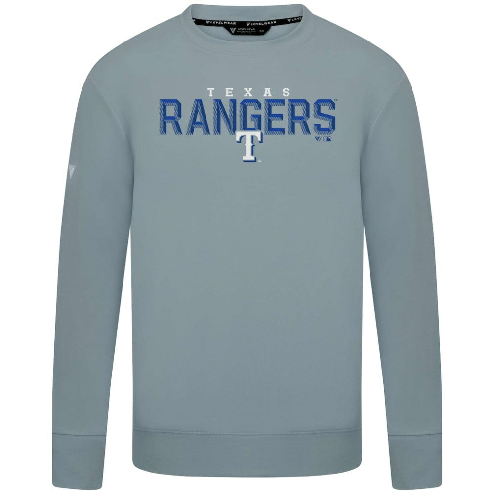 Texas Rangers Levelwear Mandate Carve Tri-Blend Sweatshirt - MLB Sweatshirts