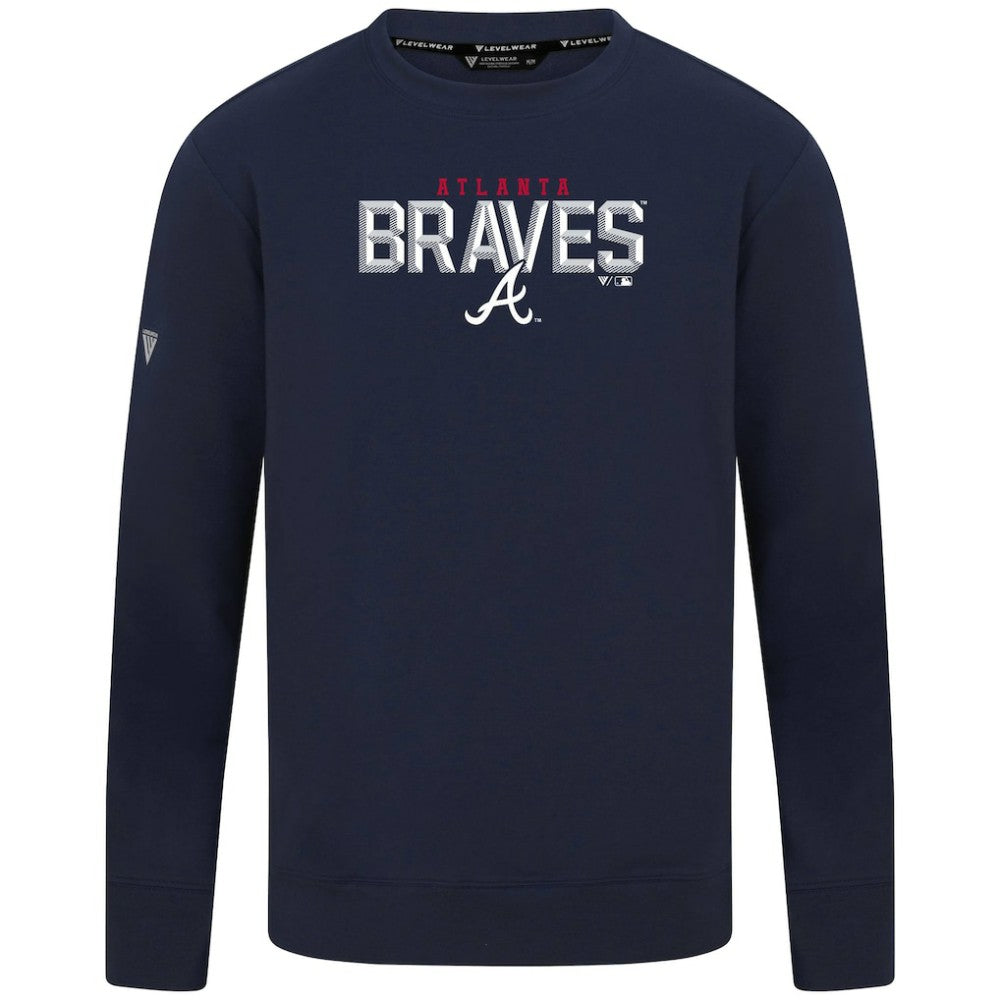 Atlanta Braves Levelwear Mandate Carve Tri-Blend Sweatshirt - MLB Sweatshirts