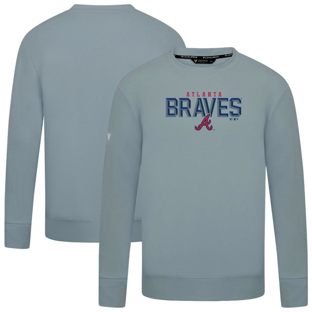 Atlanta Braves Levelwear Mandate Carve Tri-Blend Sweatshirt - MLB Sweatshirts
