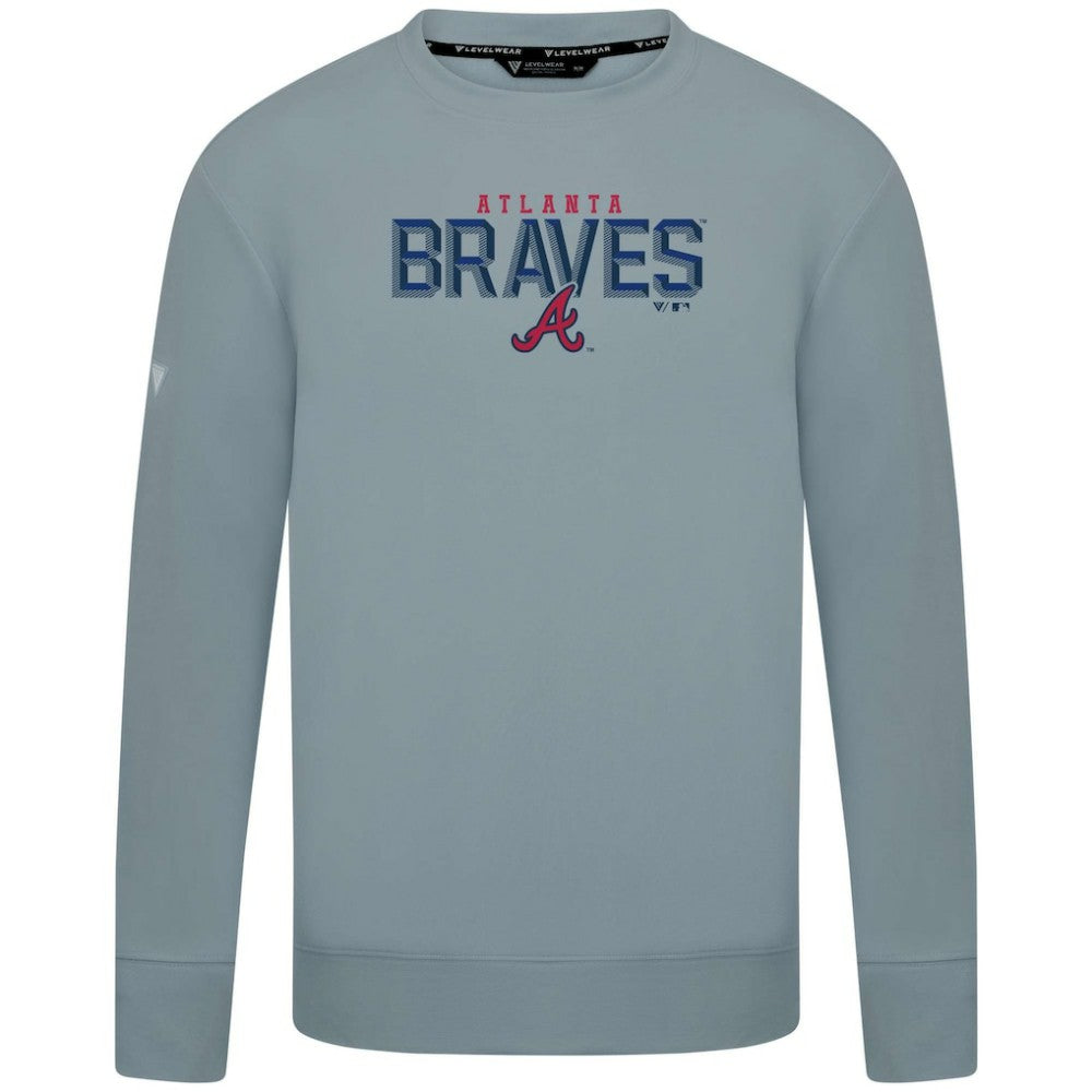 Atlanta Braves Levelwear Mandate Carve Tri-Blend Sweatshirt - MLB Sweatshirts