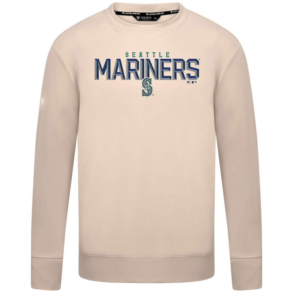 Seattle Mariners Levelwear Mandate Carve Tri-Blend Sweatshirt - MLB Sweatshirts