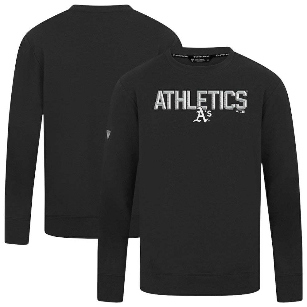 Athletics Levelwear Mandate Carve Tri-Blend Sweatshirt - MLB Sweatshirts