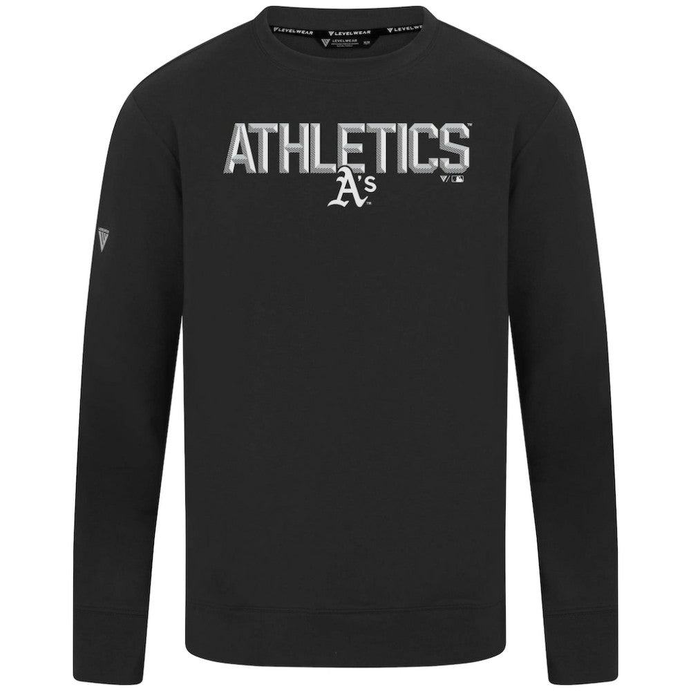 Athletics Levelwear Mandate Carve Tri-Blend Sweatshirt - MLB Sweatshirts