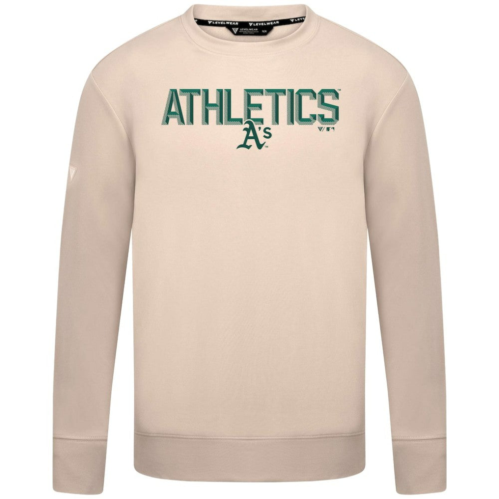 Athletics Levelwear Mandate Carve Tri-Blend Sweatshirt - MLB Sweatshirts