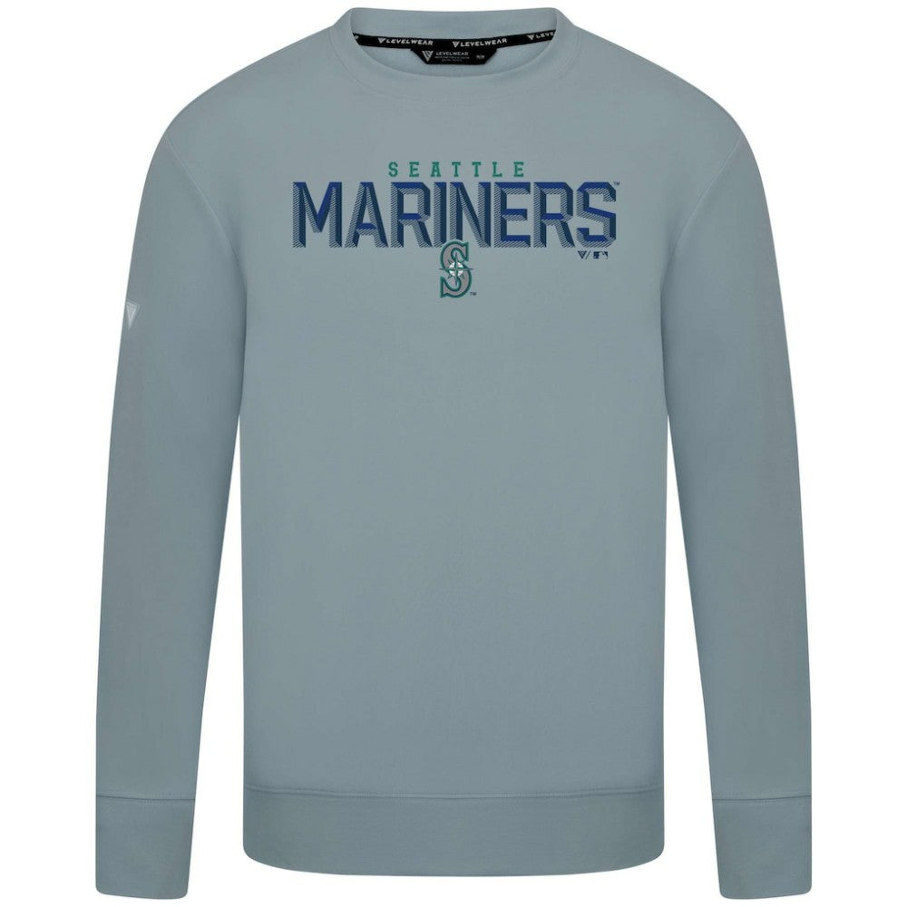 Seattle Mariners Levelwear Mandate Carve Tri-Blend Sweatshirt - MLB Sweatshirts