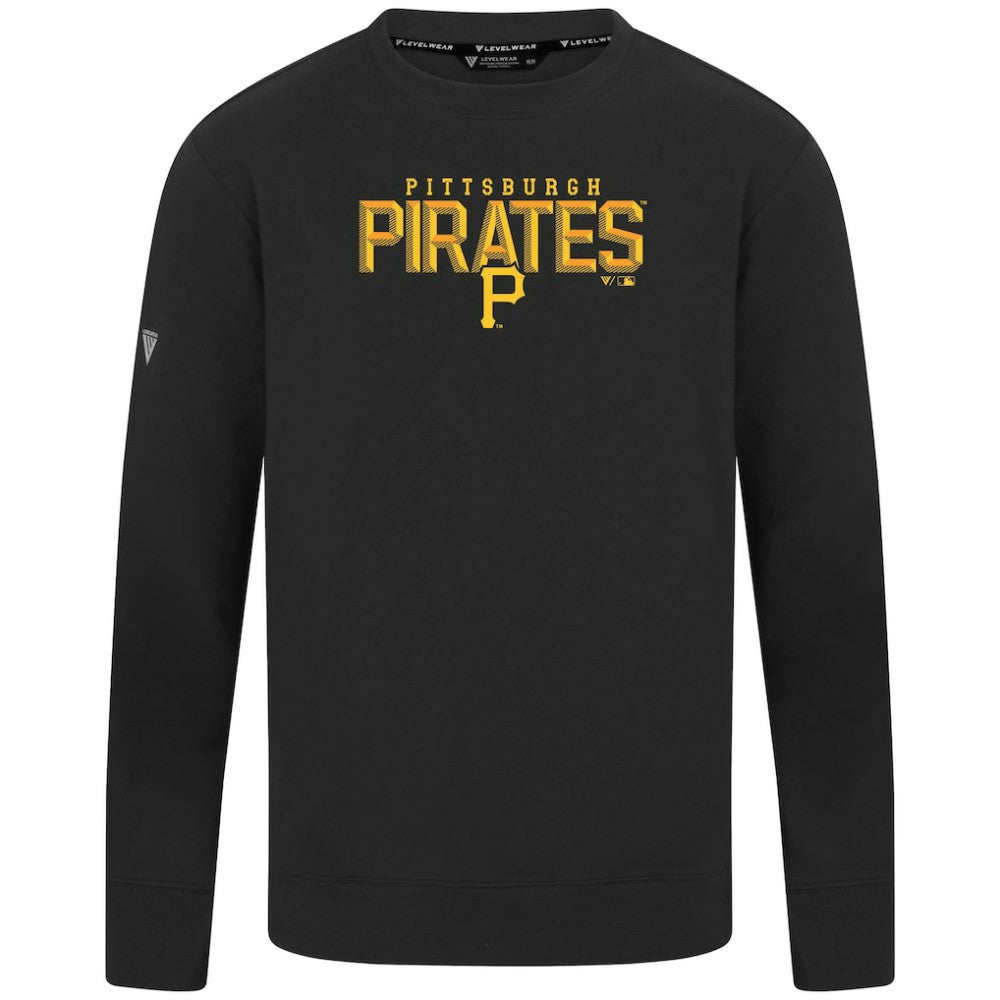 Pittsburgh Pirates Levelwear Mandate Carve Tri-Blend Sweatshirt - MLB Sweatshirts