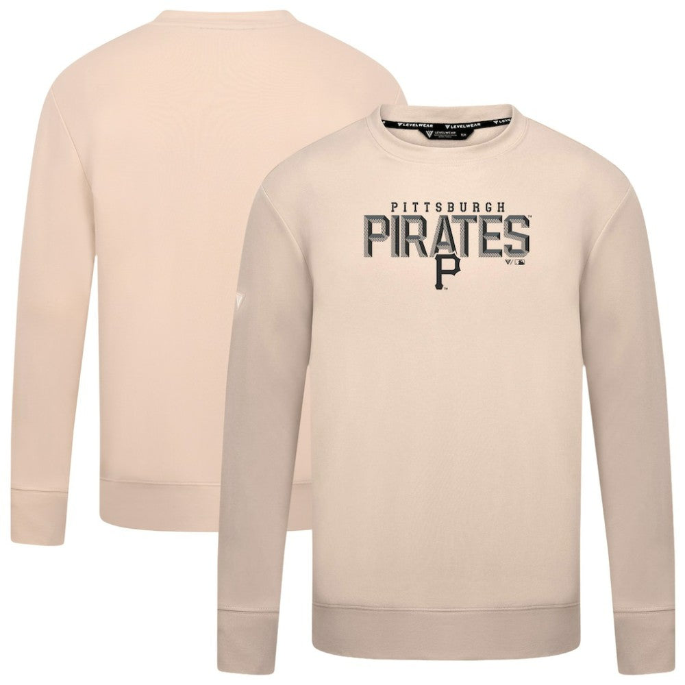 Pittsburgh Pirates Levelwear Mandate Carve Tri-Blend Sweatshirt - MLB Sweatshirts