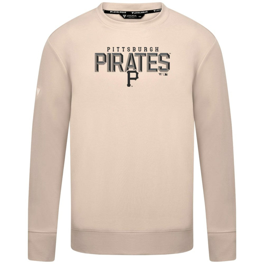 Pittsburgh Pirates Levelwear Mandate Carve Tri-Blend Sweatshirt - MLB Sweatshirts
